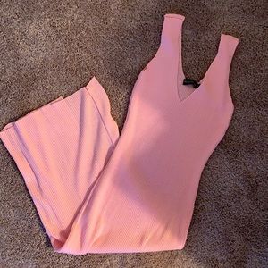 Pretty little thing pink midi dress